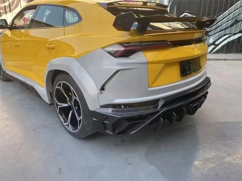 M Style Carbon Fiber Single Deck High Tail Rear Spoiler Trunk Wing for Urus
